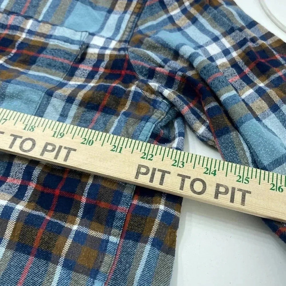 Eddie Bauer flannel Shirt Long Sleeve Button Down Mens XL 3339 - Picture 6 of 7